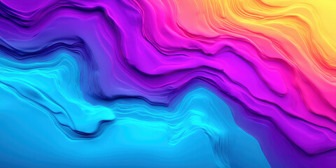 Obraz premium Smooth colorful waves creating a beautiful gradient background