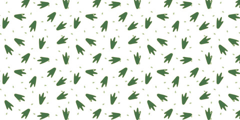 scatter seamless pattern with penguin footprints for wrapping, textile, wallpaper and other. animal footprints background.