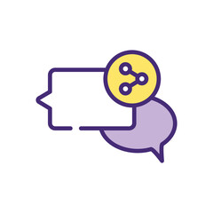 Share  Icon vector stock illustration
