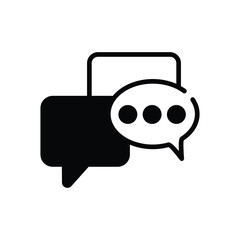 Speech Bubbles Icon vector stock illustration
