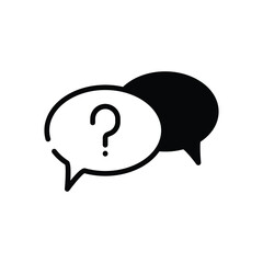 Question Sign Icon vector stock illustration