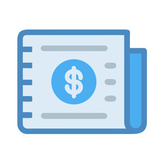 Obraz premium Financial statement icon: Budget, accounting, invoice, and payment