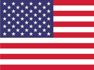 Naklejka premium USA flag, American flag, United states of America flag, US flag illustration 