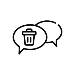Delete Message Icon vector stock illustration