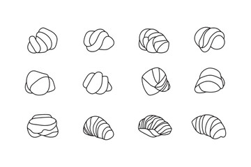 Zeppole Icon Minimalist Line Art Design
