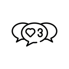 Love  Icon vector stock illustration