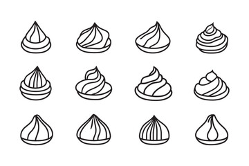 Zeppole Ultra Minimalist Line Art Icon