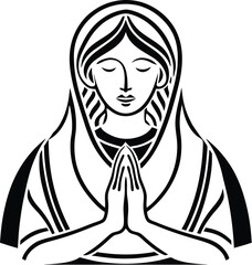 National of prayer silhouette vector designs 5