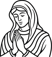 National of prayer silhouette vector designs 9