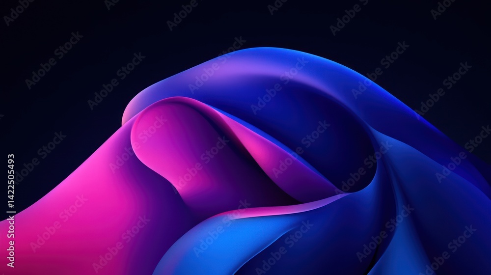 Poster abstract waves of color create a dynamic and mesmerizing background