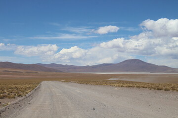 Lagoons, volcanoes and geysers in the Uyuni desert