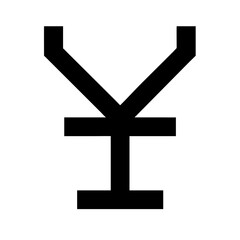 Obraz premium glyph flat vector icon