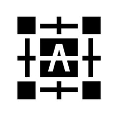 build alt glyph flat vector icon