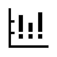 chart mixed glyph flat vector icon