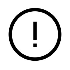 circle exclamation check glyph  flat vector icon