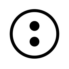 circle ellipsis vertical glyph flat vector icon