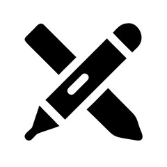 circle g glyph flat vector icon