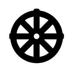 Obraz premium circle g glyph flat vector icon