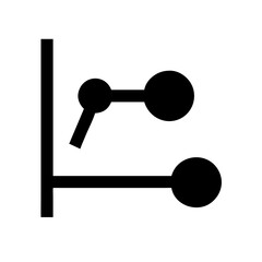 diagram subtask glyph  flat vector icon