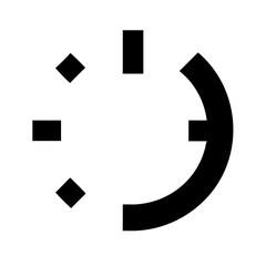 dial max glyph flat vector icon