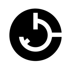 dial med low glyph flat vector icon