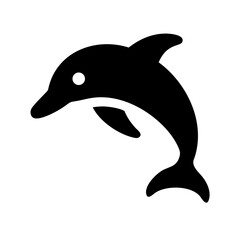 dolphin glyph  flat vector icon © Zeeshan