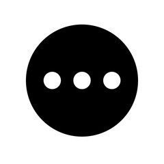 Obraz premium dot circle glyph flat vector icon