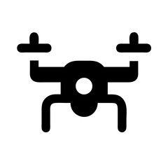 drone front glyph flat vector icon