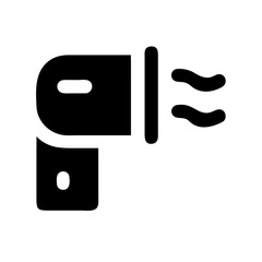 dryer glyph flat vector icon
