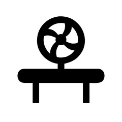 Obraz premium fan table glyph flat vector icon