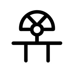 Obraz premium fan table glyph flat vector icon