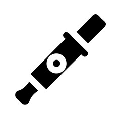 flute glyph flat vector icon