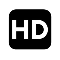 high definition glyph flat vector icon