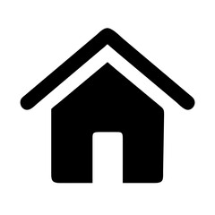 house day glyph  flat vector icon