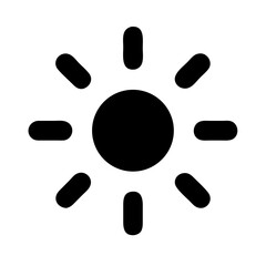 keyboard brightness glyph flat vector icon