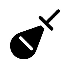 mandolin glyph flat vector icon