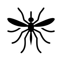 mosquito glyph flat vector icon