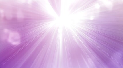 Radiant purple burst of light with bokeh.