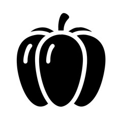 pepper alt glyph  flat vector icon