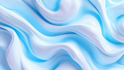 Fototapeta premium Abstract swirls of light blue and white