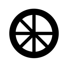 Obraz premium pie glyph flat vector icon
