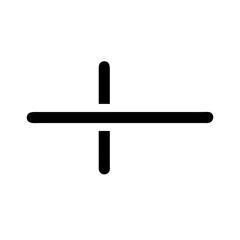plus minus glyph  flat vector icon