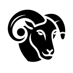 ram glyph flat vector icon