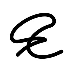 scribble glyph flat vector icon