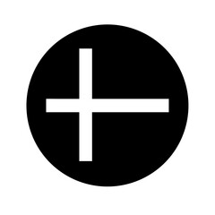 sort circle glyph flat vector icon