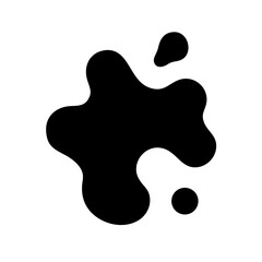 splotch glyph flat vector icon