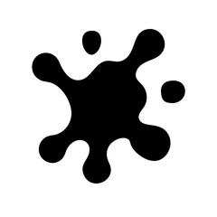Obraz premium splotch glyph flat vector icon