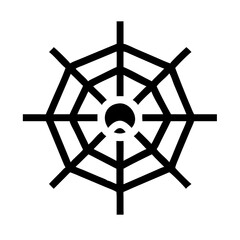 Obraz premium spider glyph flat vector icon