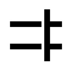 Obraz premium strikethrough glyph flat vector icon