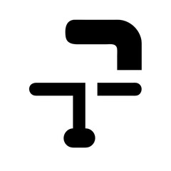 tilde glyph flat vector icon